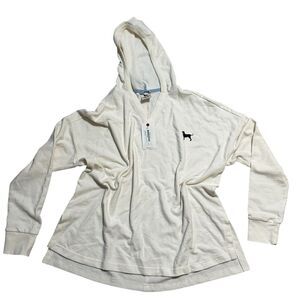 The Black Dog Brand Women Beachfront Hoodie Sugar Cube Size S Coastal Nantucket